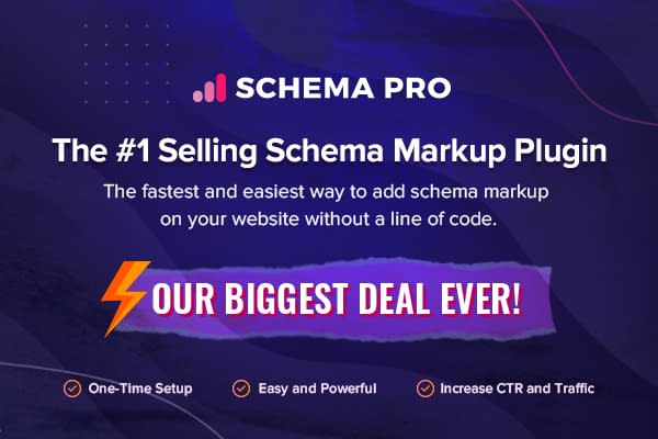 50+ Crazy Black Friday and Cyber Monday WordPress Deals 2020 Schema Pro - Black Friday & Cyber Monday Deal