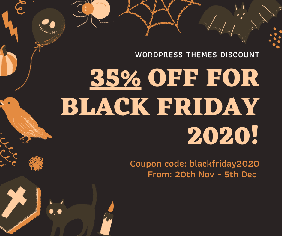 50+ Crazy Black Friday and Cyber Monday WordPress Deals 2020 Candid Themes - Black Friday Cyber Monday Deals