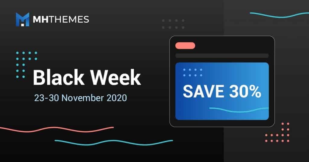 50+ Crazy Black Friday and Cyber Monday WordPress Deals 2020 MH Themes - WordPress Black Friday Cyber Monday Deals 2020