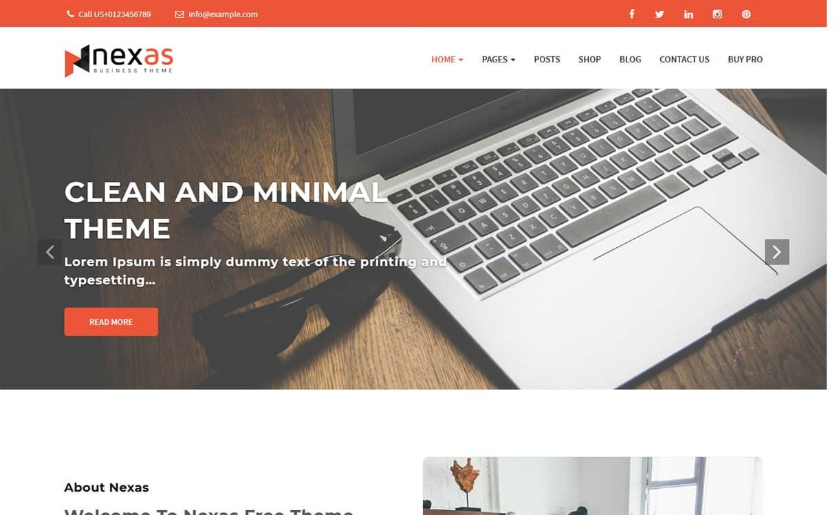 21+ Best Free WordPress Themes May 2018 nexas - 21+ Best Free WordPress Themes May 2018