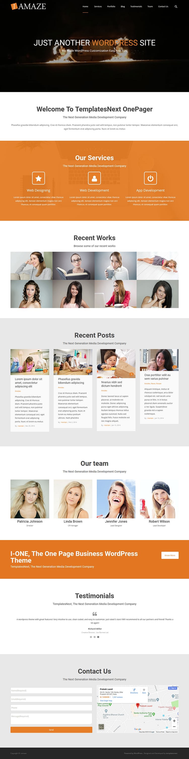 10+ Best Free FullScreen WordPress Themes i amaze best free fullscreen wordpress theme - 10+ Best Free FullScreen WordPress Themes